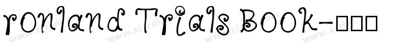 ronland Trials Book字体转换